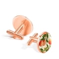 thumbnail image 3 of Peach Elegant Shirt Cufflinks Set Made of Stainless Steel Ideal for Formal Attire - for Special Occasions and Business Meetings, 3 of 6