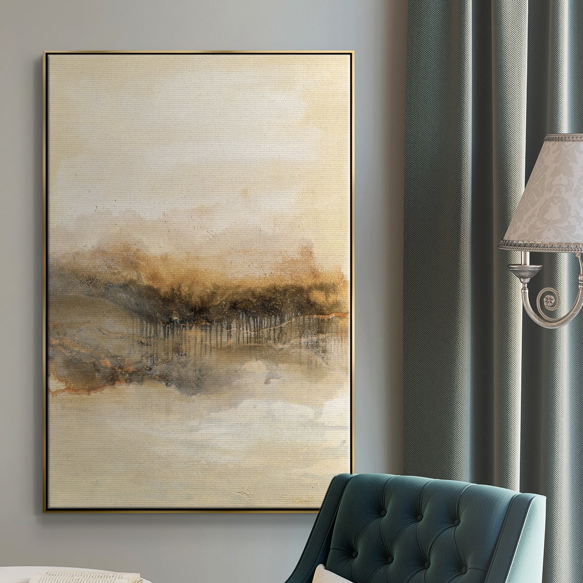Keeping Secrets I Framed Premium Gallery Wrapped Canvas - Ready to Hang - 17 x 25 - Gold Floating Frame