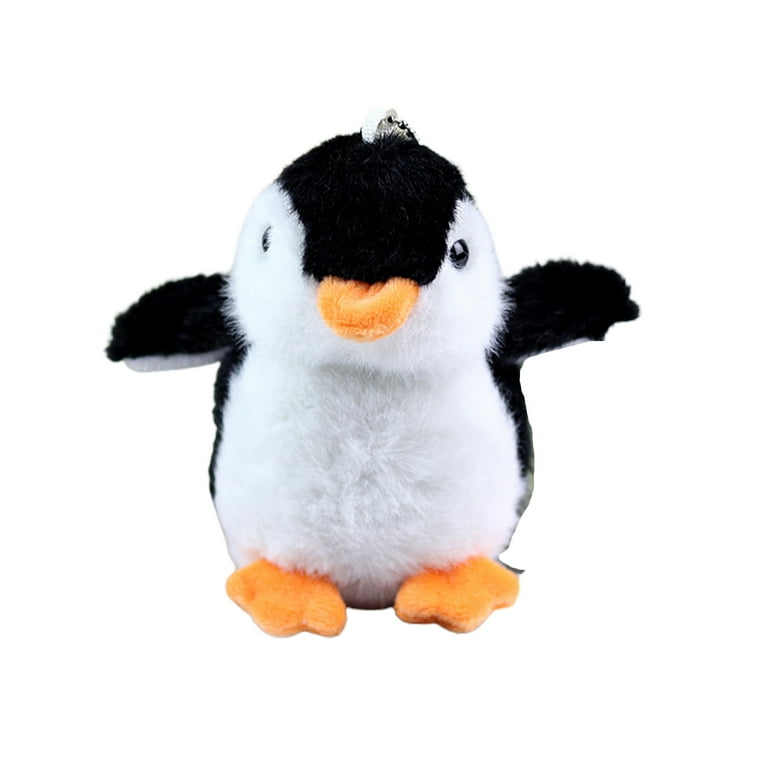 Yirtree Cute Penguin Plush Pendant Keychain, Soft 3D Eyes