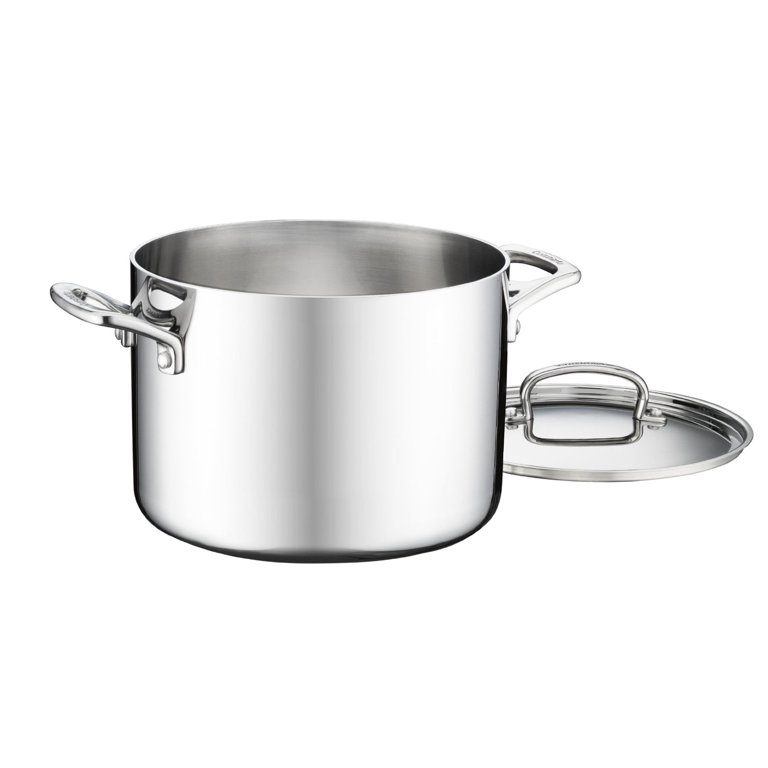Cuisinart 8qt Stainless Steel Stock Pot with Cover Silver