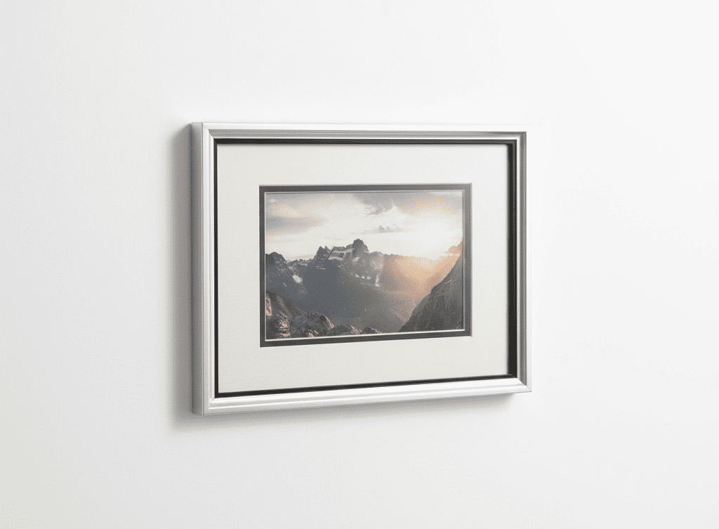 Nielsen Bainbridge 40" Undici Sectional Frame Kit, Metal Picture Hanging Hardware with Round Face, 2 Bars, Silver Finish, Easy Assembly, Lightweight