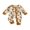 Brown, variant on Cjfdfy Newborn Baby Girls Boy Western Fall Jumpsuit Boots Bow Hat Print Zipped Long Sleeve Romper Newborn Going Home Outfit Infant Cute Country Farm Clothes 0-18M