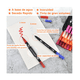 thumbnail image 5 of 144 Colores Plumones Doble Punta Pencil Marcadores A Base De Agua Lab.G Multicolor, 5 of 5