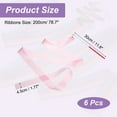 thumbnail image 2 of Uxcell Dance Ribbons, Gymnastics Dance Streamers with Non-Slip Wand Dance Flags Light Pink, 2 of 7