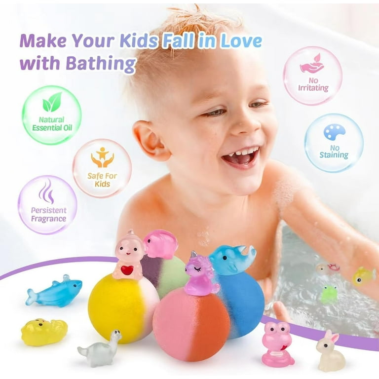 PickMora Kids Bath Bombs with Glow Toys, 36 Count Gift Set photo 6