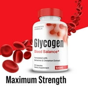 (3 Pack) Glycogen Blood Balance Capsules, Glycogen Pills Blood Support Supplement Glyco Maximum Strength All Natural, 30 Day Supply