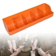 thumbnail image 6 of Piglet Fodder Trough Poultry Farming Feeder Pig Feeder Trough Pig Feeding Dishes Sow Milk Watering Basin Animal Husbandry Supplies , 5 Slot Orange, 6 of 9