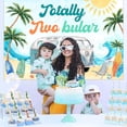 thumbnail image 3 of Surf 2nd Birthday Decoration Totally Two - Bular Birthday Backdrop Summer Beach 2nd Birthday Decoration Surfboard Backdrop Banner Retro Surf Birthday Decor for Hawaiian Beach Summer Surfing, 3 of 6