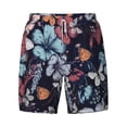 thumbnail image 4 of Lsque Mens Swim Trunks Flowers ad Butterflies Pattern - Bathing Suit Compression Liner - Beach Swim Shorts Swimwear - (S-3XL) - Stretch Quick Dry -Large, 4 of 9