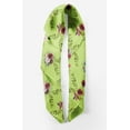 thumbnail image 2 of Bimba Green Leaves & Faith Rose Floral Pure Silk Printed Scarf Dupatta Head Neck Wrap Bandanas For Women 40 x 80 Inches, 2 of 6