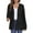Black, variant on USSUMA Full Zip Up Hoodie for Women Pleated Tiered Ruffle Hooded Sweatshirts Jacket Coat Long Sleeve Holiday Saving