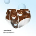 Disketp Cute Sloths Bear Relaxing In Coffee Cup Boys' Briefs Underwear for Toddlers, Kids, and