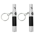 thumbnail image 1 of 2pcs Survival Whistles with Compass Flashlight Multifunctional Emergency Whistles, 1 of 8