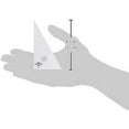 thumbnail image 2 of Alvin 4" Clear Professional Acrylic Triangle 30°/60°, 2 of 2