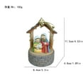 thumbnail image 3 of Hogar y jardín, adornos decorativos, abrevadero navideño para caballos, nacimiento de bebé, luz LED luminosa, regalo para festivales de la Sagrada Familia, adorno decorativo, una estatua, 3 of 9