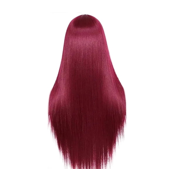 Straight Human Hair Wigs Burgundy 13x4 Hd Lace Frontal Wig ,220% Density