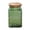 Green, variant on Embossed Colored Glass Sealed Jar, Square Kitchen Storage Container for Easter Decor, Snacks and Pantry Items, Airtight Lid Preserves Freshness, Decorative Glass Jar for Countertops, 7*5*4in, Yellow