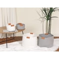 thumbnail image 6 of Unique Bargains 1 PC Woven Storage Basket Shelf Closet Storage Bin for Home Decor Grey S, 6 of 6