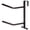 Double Hook English Rack, variant on Jeffers Bolt On Horse Tack Rack, 17" L – 4 Hook Welded Steel Rack, Bridle & Halter Organizer for Barns, Stables, Heavy Duty Equestrian Gear, Horse Equipment, Tack Storage & Horse Supplies
