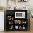 thumbnail image 3 of Yeshouse Pantry Storage Cabinet, Multipurpose Kitchen Sideboard with Drawer, 3 Doors & Adjustable Shelving, 3 of 7