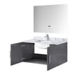 thumbnail image 4 of 36 in. Wide Dark Grey Wood Vanity | Faucet and Mirror Included for Easy Installation | Benefit from Scratch - Resistant Surface, 4 of 6