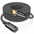 thumbnail image 1 of Cable de extensión USB C CLEEFUN 3.2 macho a hembra de 3 m, negro, 1 of 7