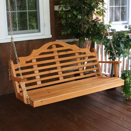 A L Furniture Marlboro Western Red Cedar Porch Swing
