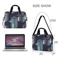 thumbnail image 3 of FORMRS 16" Laptop Bag Carrying Sleeve Case with Handle Travel Shoulder Briefcase, Cube Stripes, 3 of 8