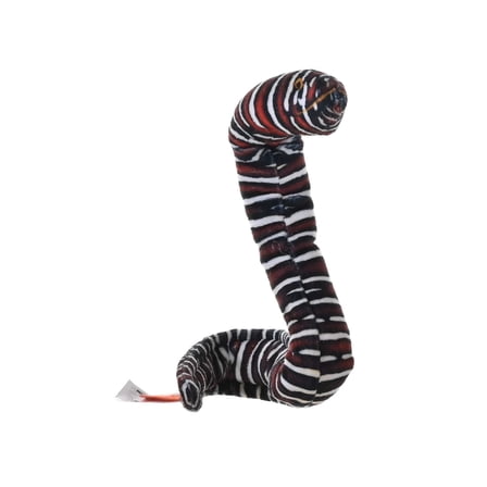Wild Republic Coilkins Moray Eel Zebra, Stuffed Animal, 12 Inches, Plush Toy, Fill is Spun Recycled Water Bottles