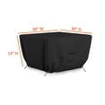 thumbnail image 3 of Covers&All Outdoor Square Fire Pit Cover, 12 Oz Waterproof, UV & Weather Resistant for Patio Lawn Garden Backyard Outside, with Drawstrings (30" L x 30" W x 12" H, Black), 3 of 7