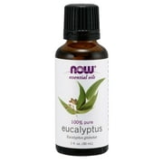 Angle View: NOW Eucalyptus Essential Oil, 1 fl oz