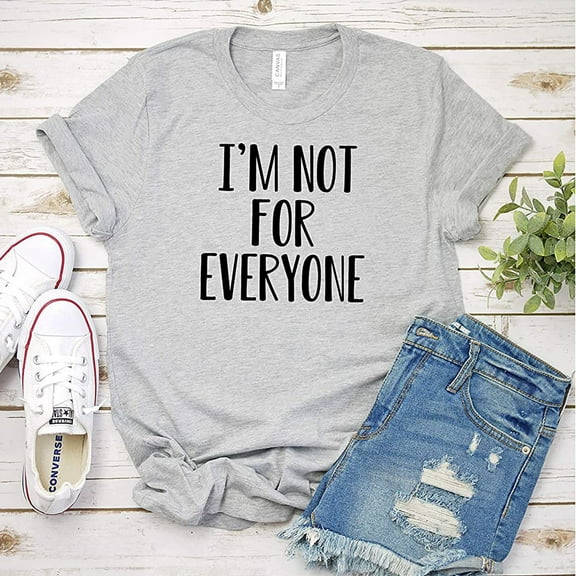 Floenr Mens T Shirts,Adult Women Men O-Neck Short Sleeve Letter Print Soft amily Gifts Top T-Shirt