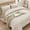 Beige/Khaki, variant on Vccoem Tufted Boho Comforter Set Queen Size, 7 Pieces White Reversible Bed in a Bag with Comforter, Fitted Sheet, Flat Sheet, Pillowcases, Pillow Shams, Bedding Sets for All Seasons, Beige