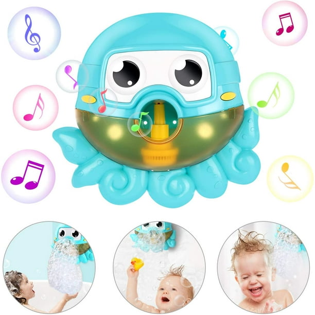 Machine à bulles baignoire bébé bain jouet mousse bain jouet pieuvre bulle  Machine eau jouets avec 42 chansons pour enfants cadeau 