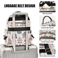 thumbnail image 3 of FORMRS Mini Backpack Purse for Women Travel Daypack Casual Shoulder Bag, Beige Nordic Christmas House, 3 of 7