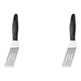 thumbnail image 3 of tssuouriy Kitchen Essential Small Metal Spatula With Practical Edge Metal Spatulas For Kitchen Brownie Spatula black 2Set, 3 of 6