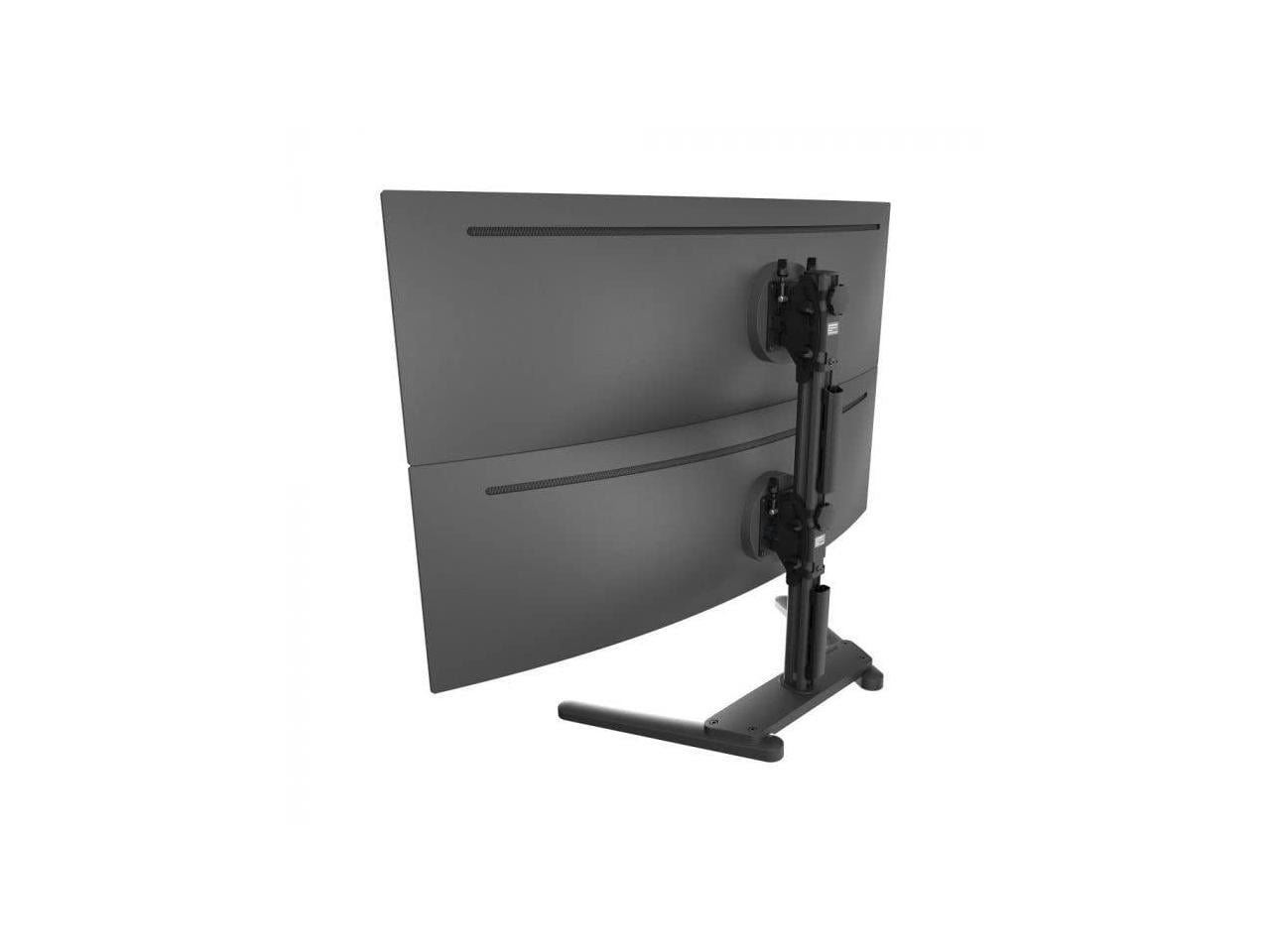 Atdec Freestanding Heavy Duty Dual Vertical Monitor Mount AWMS2BT75FSB