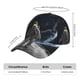 thumbnail image 2 of Fotbe Astronaut Standing In The Moon Gorro Clásico de Béisbol, Gorra Ajustable con Broche Snapback, Gorro de Exterior de Algodón Suave, 2 of 6