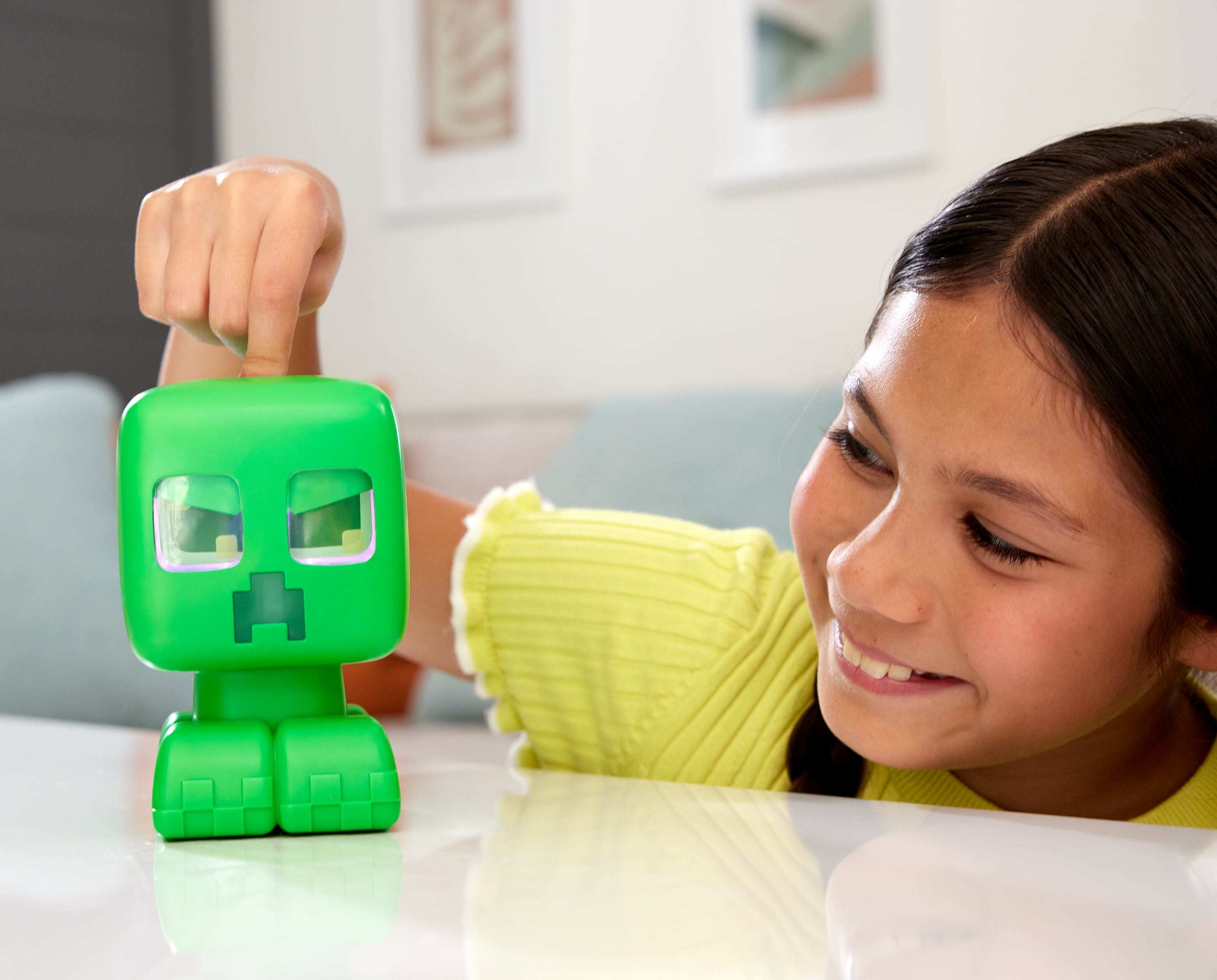 Minecraft My Pet Creeper Interactive Toy Action Figure with Lights, Sounds & Exploding Action, The Minecraft My Pet Creeper toy delivers explosive fun with lights, sounds and an exploding feature that brings the game to life!