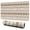 Brown Geometric Striped, variant on Long Mouse Pads for Desk,Brown Ethnic Floral and Mandala Pattern Desk Mats on Top Of Desks, Desk Mouse Pad Extra Large with 3mm Non-Slip Base and Stitched Edge for Gaming,Office,Work,Home 47.3"x23.6"