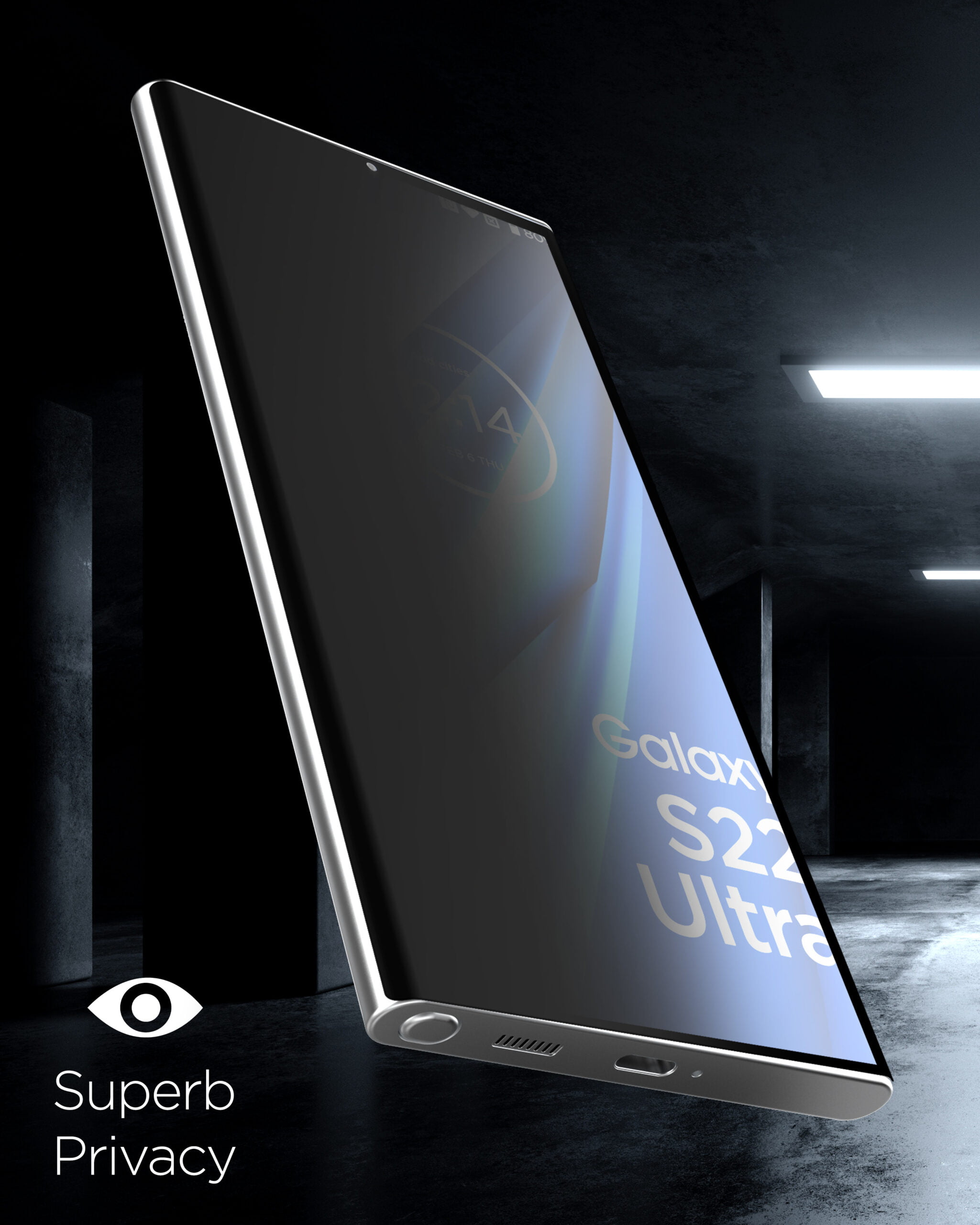 Samsung Galaxy S22 Ultra Privacy Panzerglas