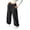 Black, variant on Kids Jogger Sweatpants Toddler Boys Girls Baggy Wide Leg Sweat Track Pants Casual Elastic Waist Joggers Y2k Drawstring Pants