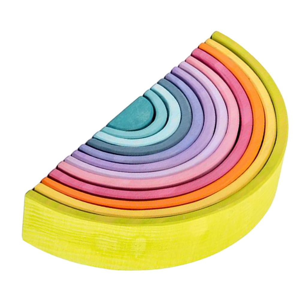 12x Wooden Rainbow Blocks Arch Stacking Nesting Kids Hand-Eye Puzzle Toy A A - Walmart.com 12x Wooden Rainbow Blocks Arch Stacking Nesting Kids Hand-Eye Puzzle Toy A A - Walmart.com