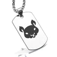 thumbnail image 1 of Stainless Steel Year of the Rat Zodiac Dog Tag Pendant Necklace, 1 of 3