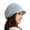 Gray, variant on Diufon Women's Knitted Beret Cap Casual Comfy Wide Brim Painter Hat Ladies Trendy Versatile Solid Color Hats