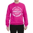 thumbnail image 2 of Wild Bobby, Uncle Man Myth Legend Funny Dad Uncle Papa Granpa Dad Gift, Father's Day, Unisex Crewneck Graphic Sweatshirt, Fuschia, 3X-Large, 2 of 4