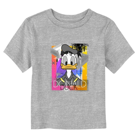 Toddler's Mickey & Friends Donald Geometric Pattern Graphic Tee Athletic Heather 2T