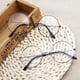 thumbnail image 5 of Gafas de estilo coreano para hombres y mujeres, gafas planas decorativas ultraligeras a la moda, espejo redondo con marco de Metal Retro, 5 of 6