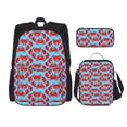 thumbnail image 1 of Easygdp Cartoon Crabs Mochila para Niños y Niñas con Set de Caja de Almuerzo y Estuche para Lápices 3 en 1, Mochila Escolar Estampada para Adolescentes, 1 of 7