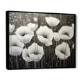thumbnail image 2 of Designart "Serene Silver Tones In Grey Poppies" Poppies Floater Framed Canvas Prints, 2 of 5